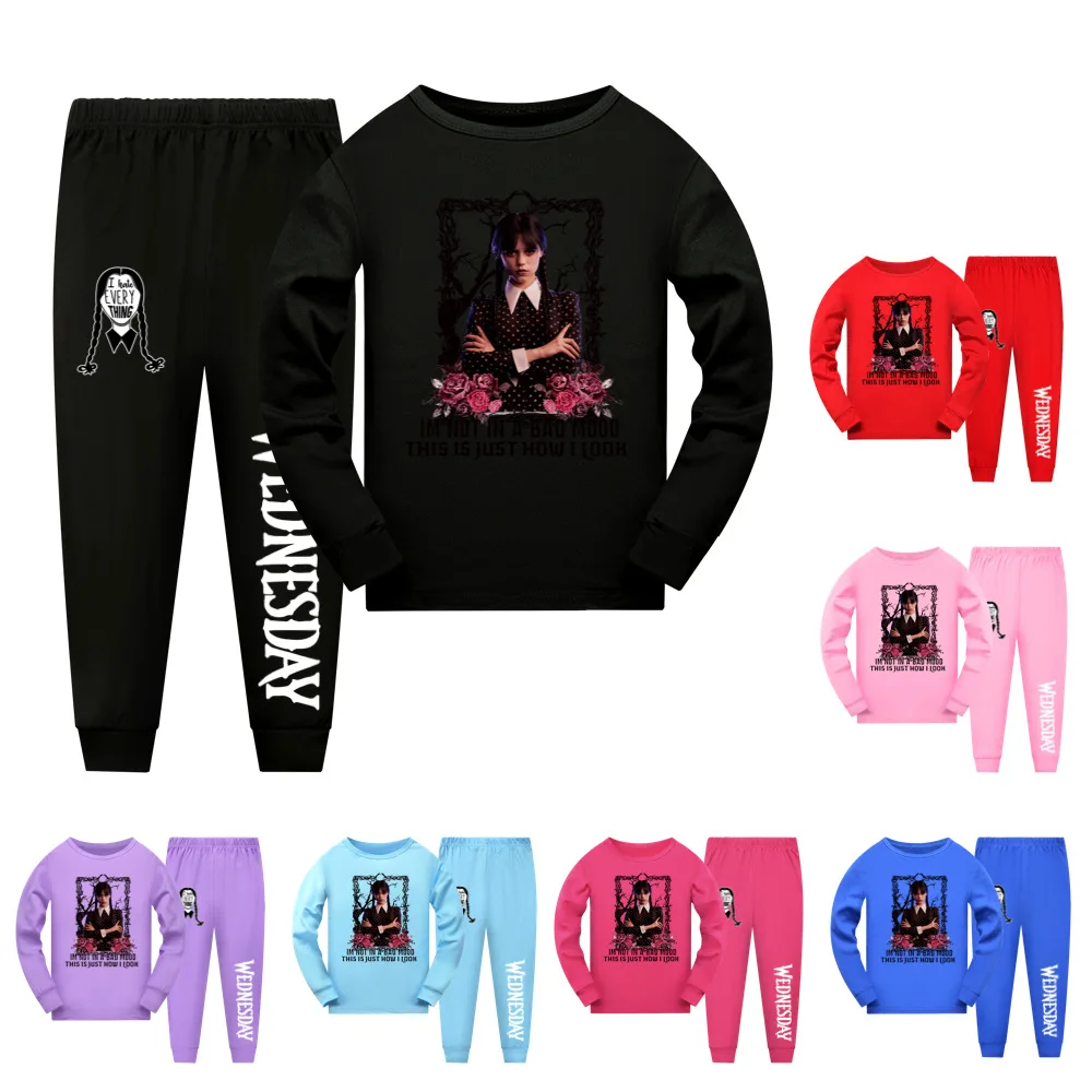 Wednesday Addams Family Children Homewear Boys Clothes Pants Set Cartoon Sleepwear Kids Pajamas For Girls Outfits Pyjama
Wednesday Addams Family Children Homewear Boys Clothes Pants Set Cartoon Sleepwear Kids Pajamas For Girls Outfits Pyjama