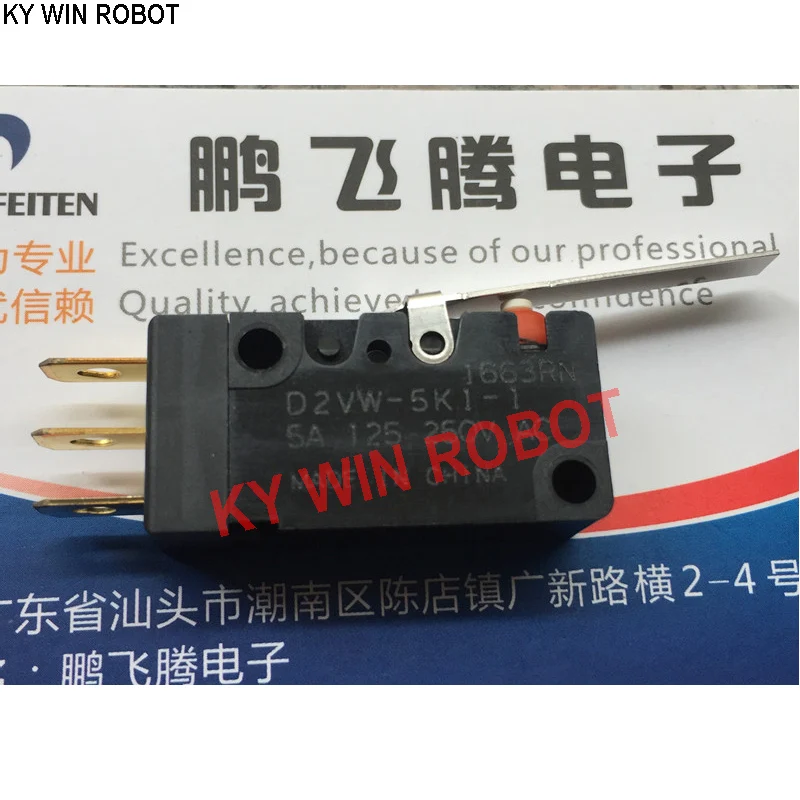 1PCS Original D2VW-5K1-1 waterproof and dustproof micro switch touch button stroke limit with swing lever
1PCS Original D2VW-5K1-1 waterproof and dustproof micro switch touch button stroke limit with swing lever