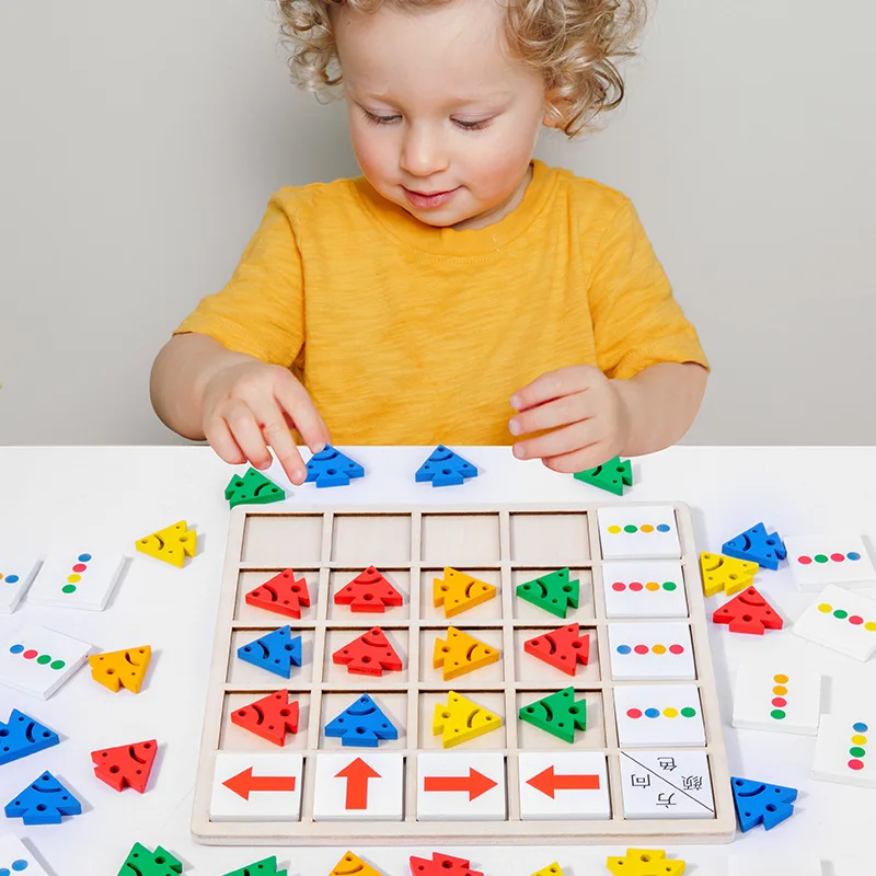 New Children Montessori Color Direction Puzzle Match Game Early Learning Toys Educational Wooden Toys English Version
New Children Montessori Color Direction Puzzle Match Game Early Learning Toys Educational Wooden Toys English Version
