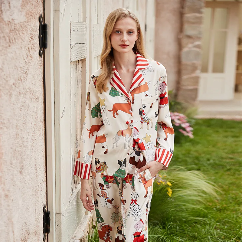 Original Cartoon Ice Silk Pajamas for Women 2023 New Spring Autumn Suit Home Clothes Long Sleeve Pants 2 Pieces Set Sleepwear
Original Cartoon Ice Silk Pajamas for Women 2023 New Spring Autumn Suit Home Clothes Long Sleeve Pants 2 Pieces Set Sleepwear