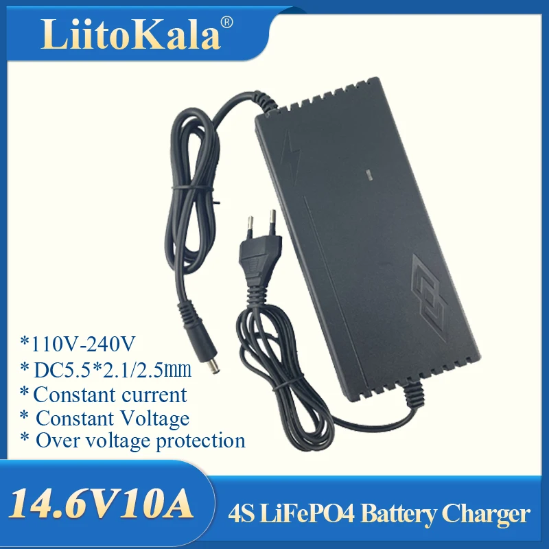 Output 14.6V 10A For 12V 10A Lifepo4 Battery Charger with EU US Plug Clips Charge DC Adapter Input 100-240V 5.5*2.1DC
Output 14.6V 10A For 12V 10A Lifepo4 Battery Charger with EU US Plug Clips Charge DC Adapter Input 100-240V 5.5*2.1DC