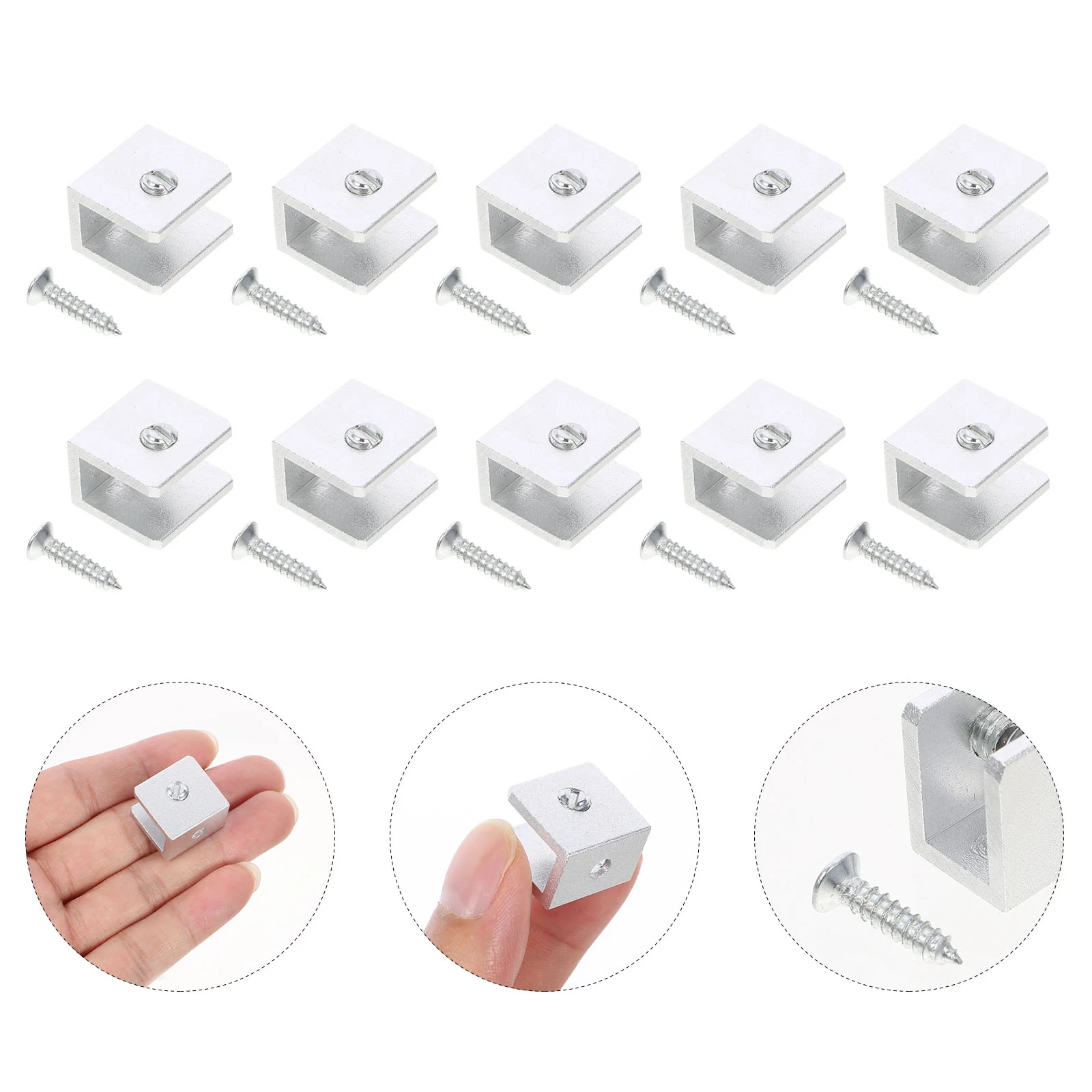 10pcs Shelf Clips Glass Shelf Clamps Mirror Hanger Clip Shower Shelf Clamp Bracket Wall- Mounted Mirrors Bracket
10pcs Shelf Clips Glass Shelf Clamps Mirror Hanger Clip Shower Shelf Clamp Bracket Wall- Mounted Mirrors Bracket