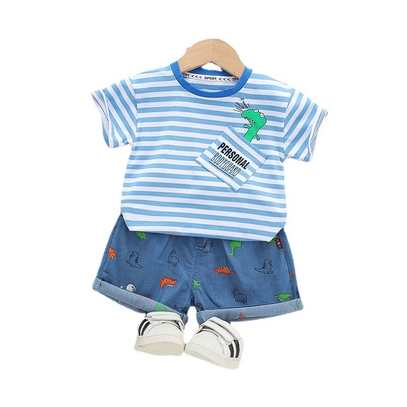 New Summer Baby Girls Clothes Suit Children Boys Striped Cotton T-Shirt Shorts 2Pcs/Sets Toddler Fashion Costume Kids Sportswear
New Summer Baby Girls Clothes Suit Children Boys Striped Cotton T-Shirt Shorts 2Pcs/Sets Toddler Fashion Costume Kids Sportswear