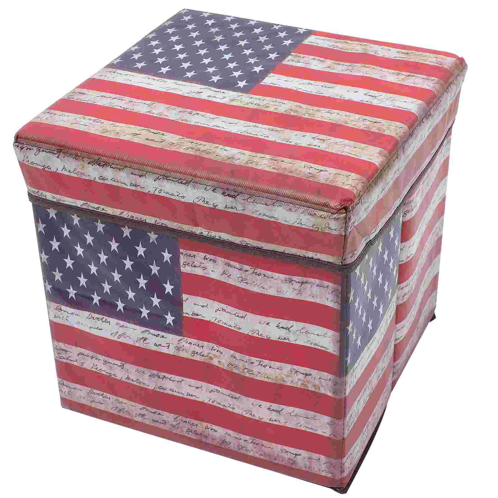 Retro Storage Ottoman American Flag Storage Stool Folding Storage Ottoman for Bedroom Storage Outdoor
Retro Storage Ottoman American Flag Storage Stool Folding Storage Ottoman for Bedroom Storage Outdoor