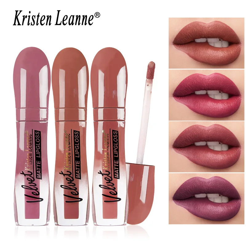 KRISTEN LEANNE Lip Gloss Nude Matte Chocolate Lipstick Waterproof Lasting Women's Red Lip Color Velvet Lip Glaze Cosmetics
KRISTEN LEANNE Lip Gloss Nude Matte Chocolate Lipstick Waterproof Lasting Women's Red Lip Color Velvet Lip Glaze Cosmetics