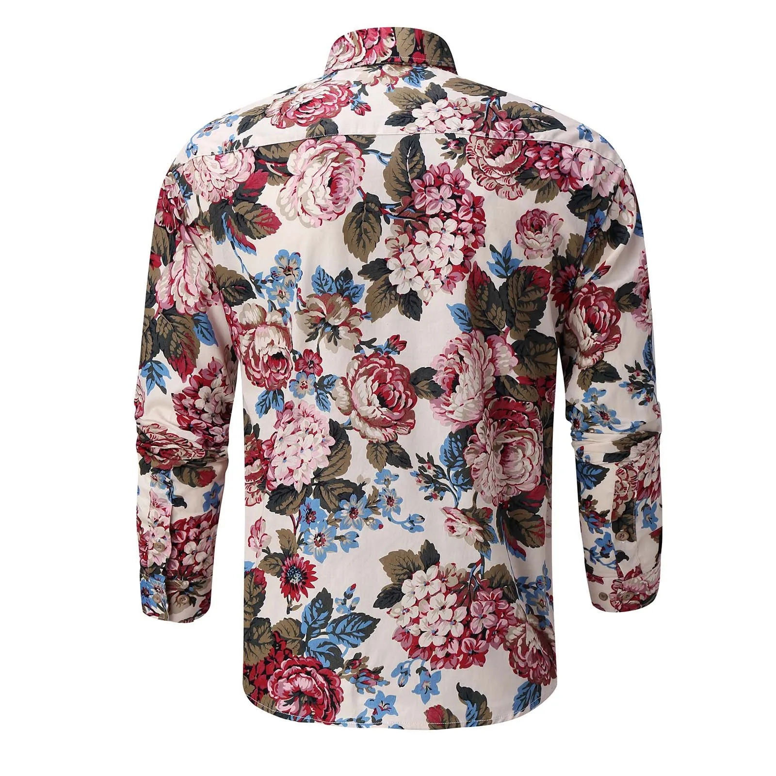 Men's Spring And Summer Shirts Top Long-sleeved Hawaiian Top Floral Printed Shirt Beach Button Work Office Turtleneck Shirt Men
Men's Spring And Summer Shirts Top Long-sleeved Hawaiian Top Floral Printed Shirt Beach Button Work Office Turtleneck Shirt Men