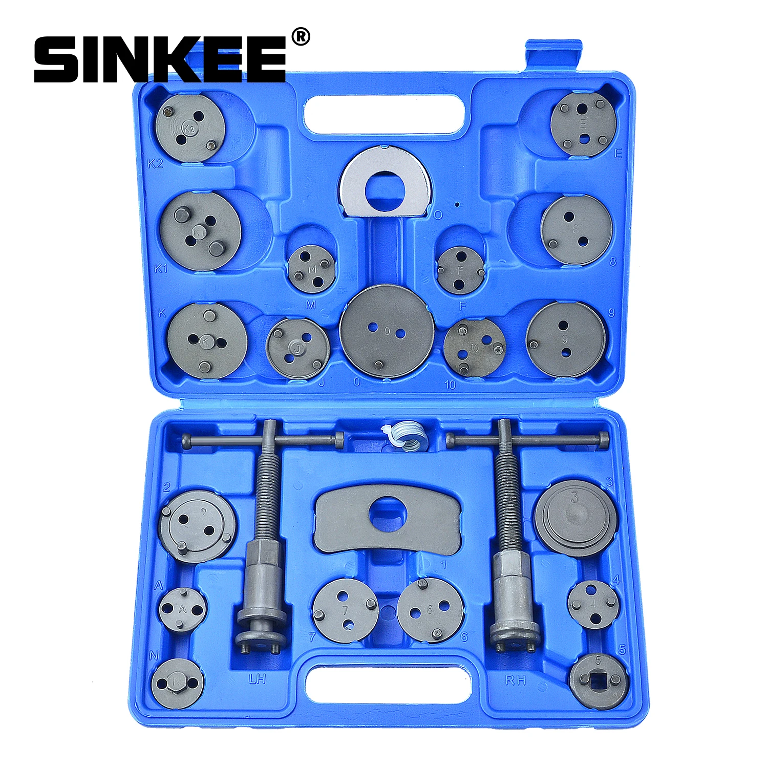 24pcs Universal Car Disc Brake Caliper Wind Back Brake Piston Compressor Tool Kit For Most Automobiles Garage Repair Tools
24pcs Universal Car Disc Brake Caliper Wind Back Brake Piston Compressor Tool Kit For Most Automobiles Garage Repair Tools