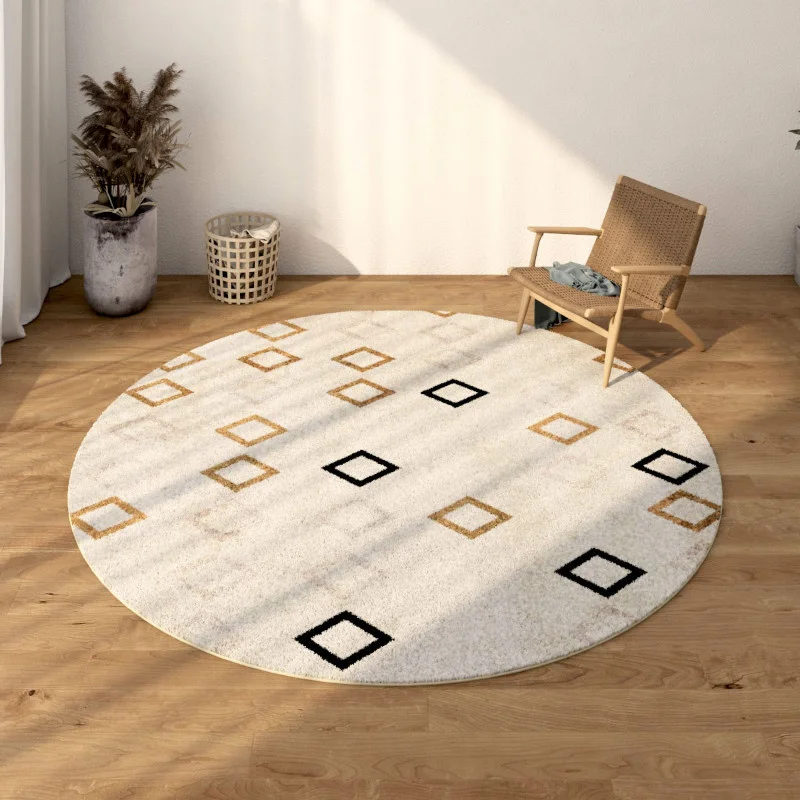 Aovoc Moroccan round carpet modern dressing living room bedroom striped coffee table sofa home non slip floor mat
Aovoc Moroccan round carpet modern dressing living room bedroom striped coffee table sofa home non slip floor mat