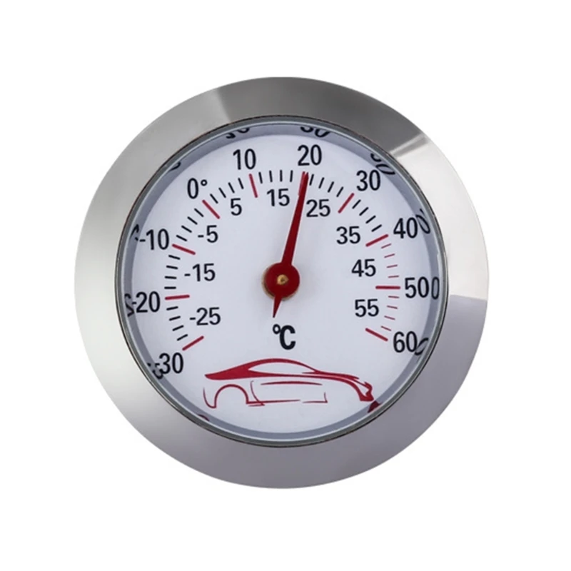 

Mini Car Thermometer -30 to 60℃ Embedded Temperature Testing Gauge Meter Indicator 43mm Round Dial- Analog Temp Monitor G6KA