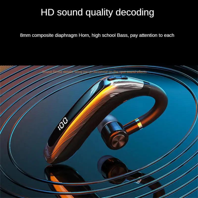 Long Battery Life Bluetooth Headset High-definition Sound Quality Sense Of Technology Earphone Outdoor Barrier-free 12m
Long Battery Life Bluetooth Headset High-definition Sound Quality Sense Of Technology Earphone Outdoor Barrier-free 12m