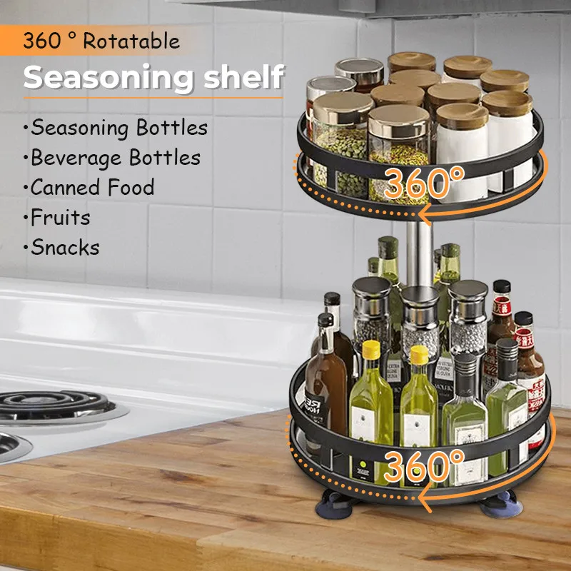 360 ° Rotating Spice Jar Glass Organizer Multifunctional Condiment Shelf Kitchen Salt Flavor Container Flavouring Tank Shelf
360 ° Rotating Spice Jar Glass Organizer Multifunctional Condiment Shelf Kitchen Salt Flavor Container Flavouring Tank Shelf