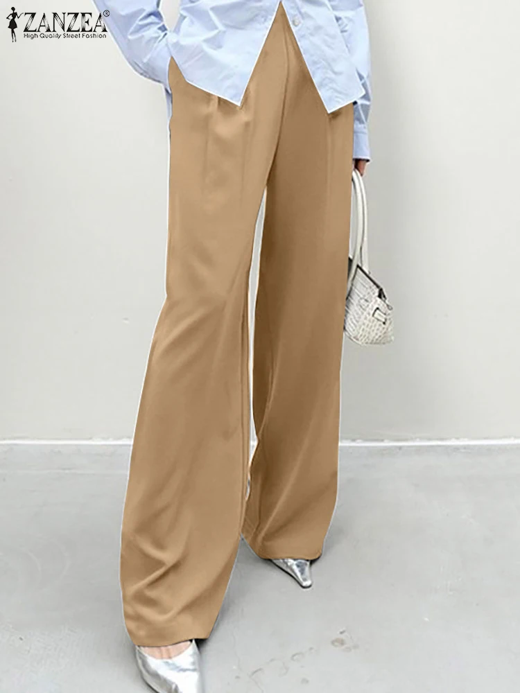 ZANZEA Office Wear Autumn 2023 Wide Leg Pants Elegant Fashion Casual Loose Pleated High Waist Pantalon Women Pocket Long Trouser
ZANZEA Office Wear Autumn 2023 Wide Leg Pants Elegant Fashion Casual Loose Pleated High Waist Pantalon Women Pocket Long Trouser