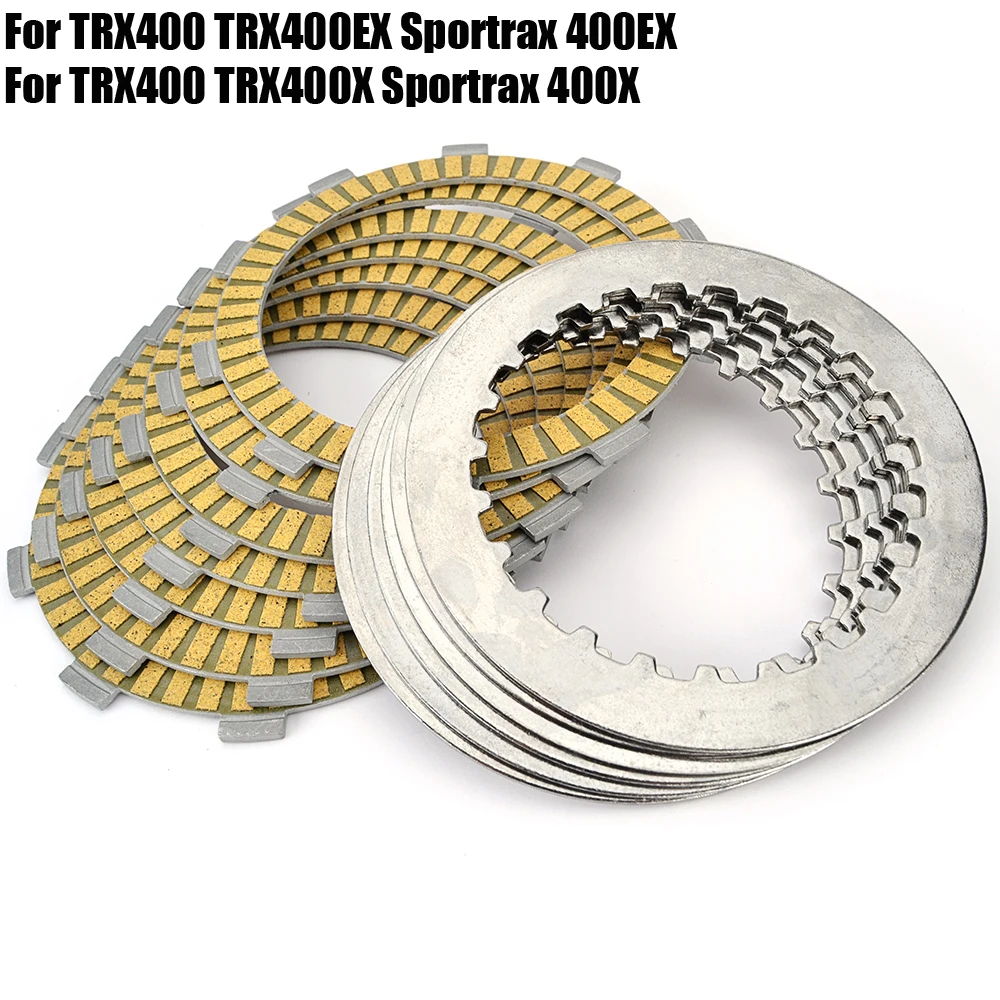 

For Honda TRX400 Sportrax 400 EX 400 X TRX400EX TRX400X TRX 400EX 400X ATV Friction Clutch Disc Plate Kit
