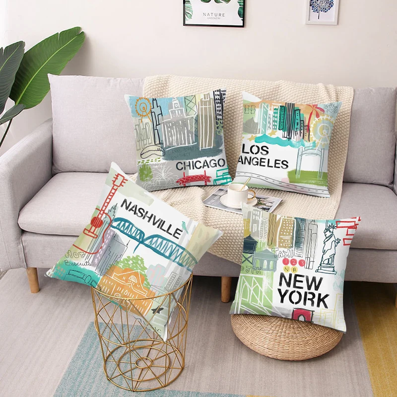 City Story Printed Polyester Square Throw Pillow Cushion Cover Car Sofa Pillow Case Simple Home Decoration Decoration
City Story Printed Polyester Square Throw Pillow Cushion Cover Car Sofa Pillow Case Simple Home Decoration Decoration