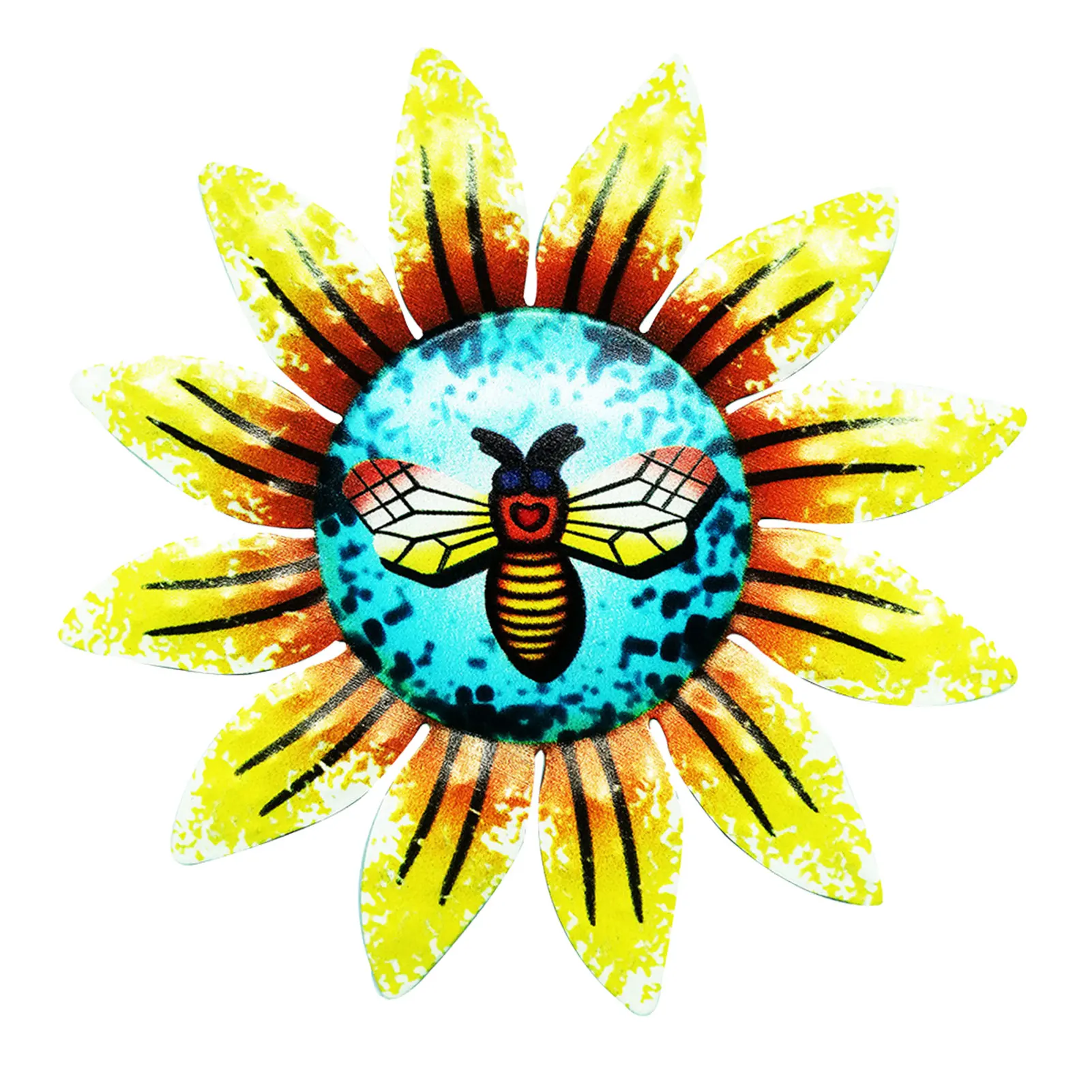 Металлический цветок настенный Декор многоцветный Подсолнух Форма Бабочка Стрекоза Божья коровка узоры красочные настенные украшения
Металлический цветок настенный Декор многоцветный Подсолнух Форма Бабочка Стрекоза Божья коровка узоры красочные настенные украшения