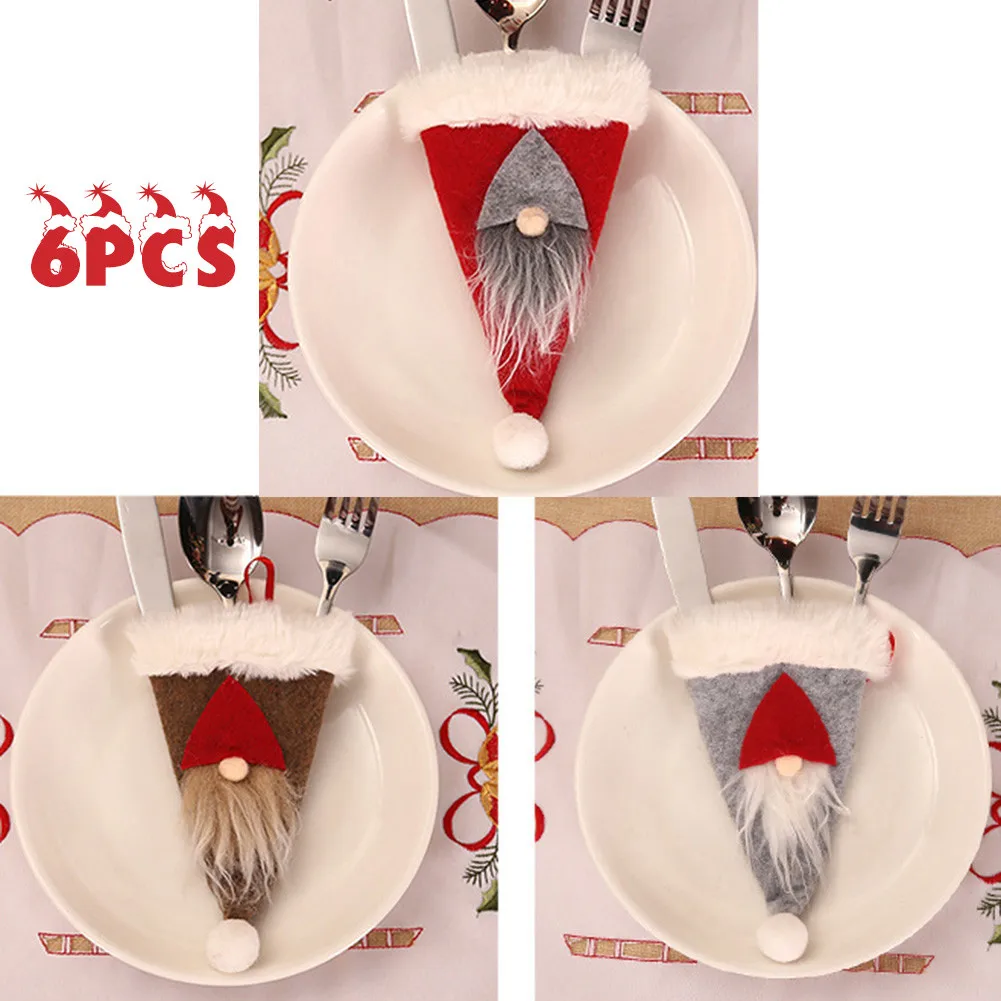 6PCS Tableware Holders Christmas Silverware Pockets Cutlery Dinner Table Decor Knife Fork Spoon Set Cover Decorative
6PCS Tableware Holders Christmas Silverware Pockets Cutlery Dinner Table Decor Knife Fork Spoon Set Cover Decorative