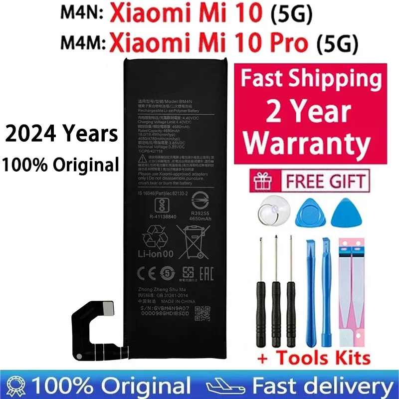 Оригинальный сменный аккумулятор для Xiaomi Mi 10 Pro 5G оригинальные аккумуляторы