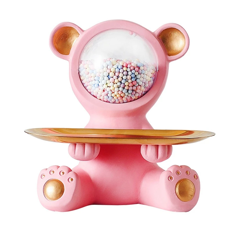 Cute Bear Statue Ornaments Crafts Desktop Decor Door Entrance Key Holder Jewelry Storage Tray Home Decoration
Cute Bear Statue Ornaments Crafts Desktop Decor Door Entrance Key Holder Jewelry Storage Tray Home Decoration