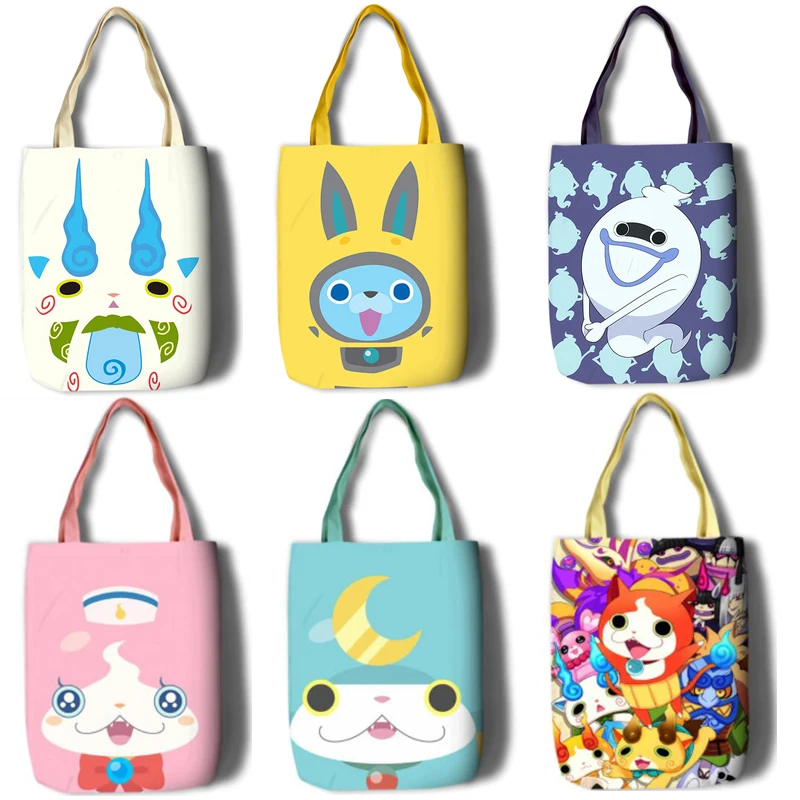 New Japan Anime Yokai Watch Cartoon Girls Women Canvas Shoulder Bags Large Handbag Cute Cartoon Shopping Bag
New Japan Anime Yokai Watch Cartoon Girls Women Canvas Shoulder Bags Large Handbag Cute Cartoon Shopping Bag