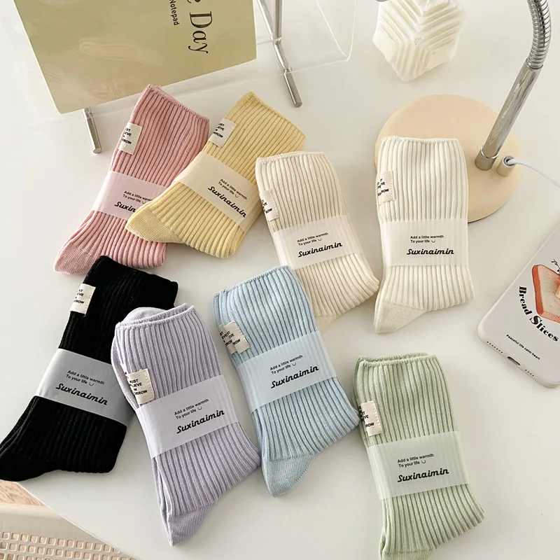 Women Socks Candy Color Long New High Quality Crew Socks Japanese Fashion Cotton Breathable Socks Harajuku Calcetines
Women Socks Candy Color Long New High Quality Crew Socks Japanese Fashion Cotton Breathable Socks Harajuku Calcetines