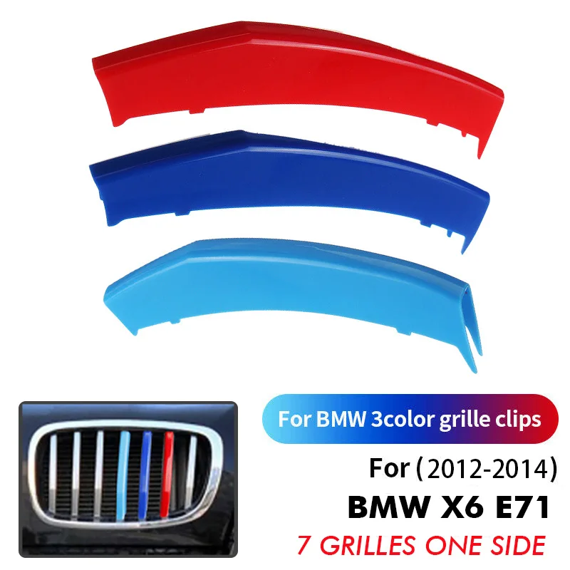 3pcs For BMW X6 E71 2012-2014 Car Front Grille Cover Strips Clip Trim Racing Buckle Grill Clips M Performance Color Accessories
3pcs For BMW X6 E71 2012-2014 Car Front Grille Cover Strips Clip Trim Racing Buckle Grill Clips M Performance Color Accessories