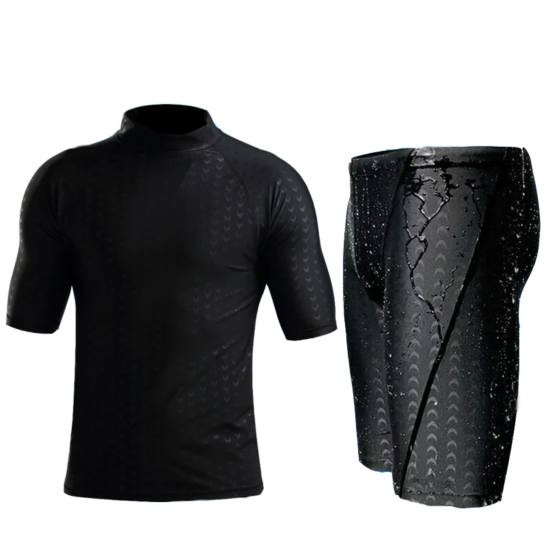 High Elastic Men Short Sleeve Swim Shirt Swimming Shorts Wetsuit Set Snorkeling Suit Surfing Swimsuit Diving Wet Top Rash Guards
High Elastic Men Short Sleeve Swim Shirt Swimming Shorts Wetsuit Set Snorkeling Suit Surfing Swimsuit Diving Wet Top Rash Guards