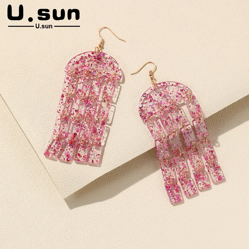 New Trendy Big Colorful Tassel Earrings for Women Long Korean Fashion Resin Drop Earring for Grils Travel Party Jewelry Gifts
New Trendy Big Colorful Tassel Earrings for Women Long Korean Fashion Resin Drop Earring for Grils Travel Party Jewelry Gifts