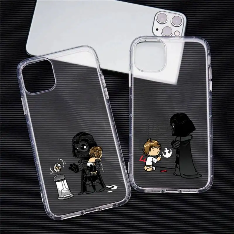 Cute Star Wars Phone Case For iphone 13 12 11 Pro Max Mini XS 8 7 Plus X SE 2020 XR Transparent Soft Cover
Cute Star Wars Phone Case For iphone 13 12 11 Pro Max Mini XS 8 7 Plus X SE 2020 XR Transparent Soft Cover