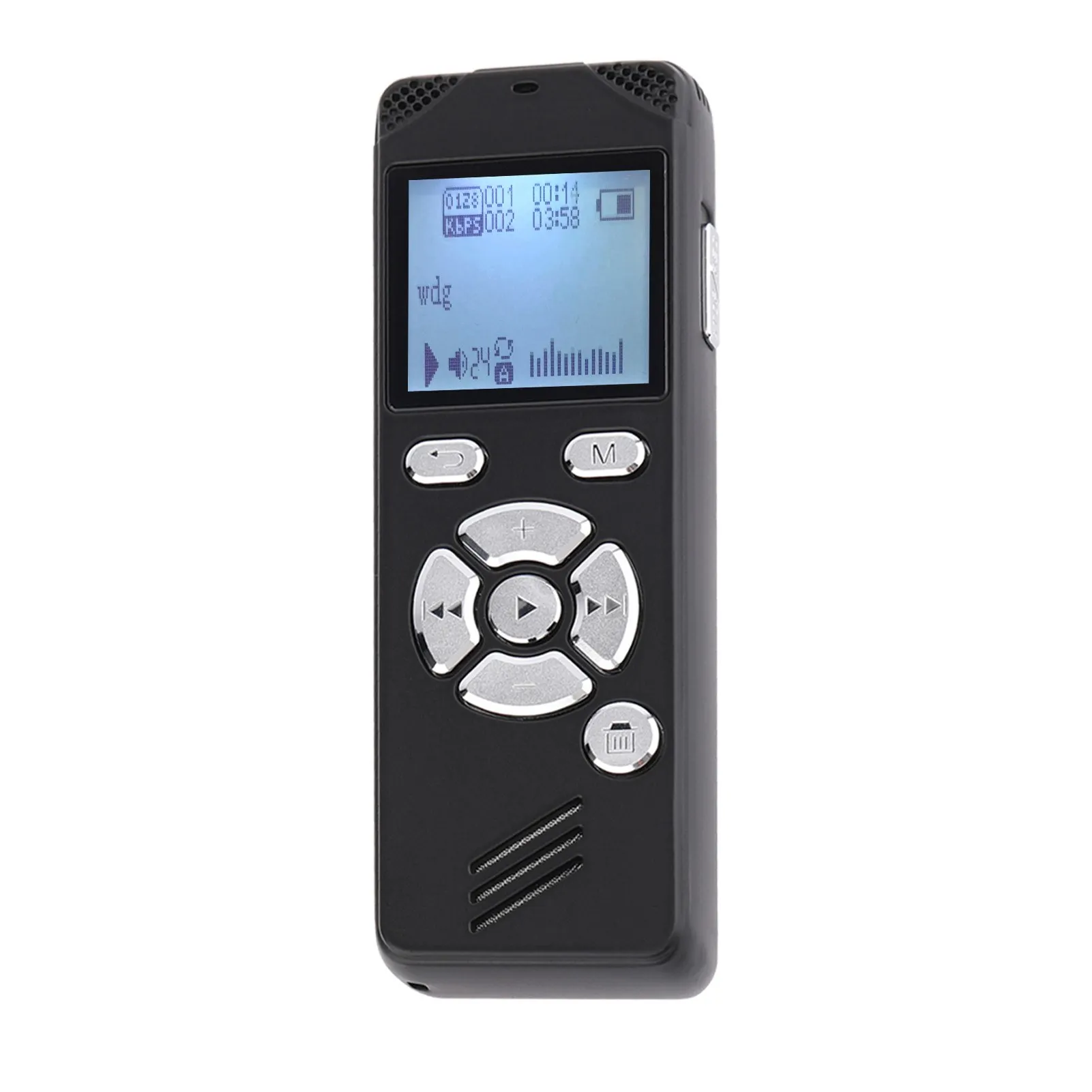 Цифровой диктофон 8 ГБ, диктофон с голосовой активацией, mp3-плеер 1536 кбит/с, HD Запись шума
Цифровой диктофон 8 ГБ, диктофон с голосовой активацией, mp3-плеер 1536 кбит/с, HD Запись шума