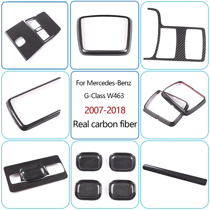 For Mercedes-Benz G-Class W463 2007-2018 Real Carbon Fiber Car Central Control CD Panel Door Handle Cover Decorative Accessories
For Mercedes-Benz G-Class W463 2007-2018 Real Carbon Fiber Car Central Control CD Panel Door Handle Cover Decorative Accessories