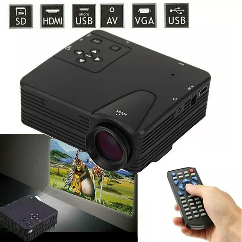 H80 LED Mini Projector 320x240PPI Support 1080P HDMI USB Audio Portable Home Theater Media Video Player
H80 LED Mini Projector 320x240PPI Support 1080P HDMI USB Audio Portable Home Theater Media Video Player