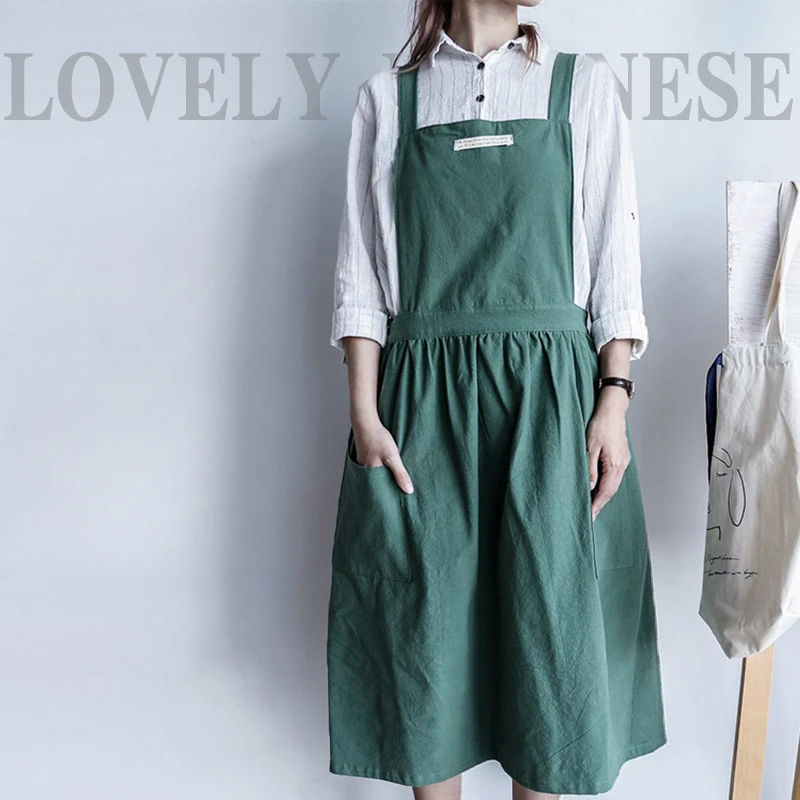 Cotton Pleated Apron Solid Color Modern Simple Household Kitchen Attachment Anti-fouling Fashion To Wear Cute Sleeveless Aprons
Cotton Pleated Apron Solid Color Modern Simple Household Kitchen Attachment Anti-fouling Fashion To Wear Cute Sleeveless Aprons