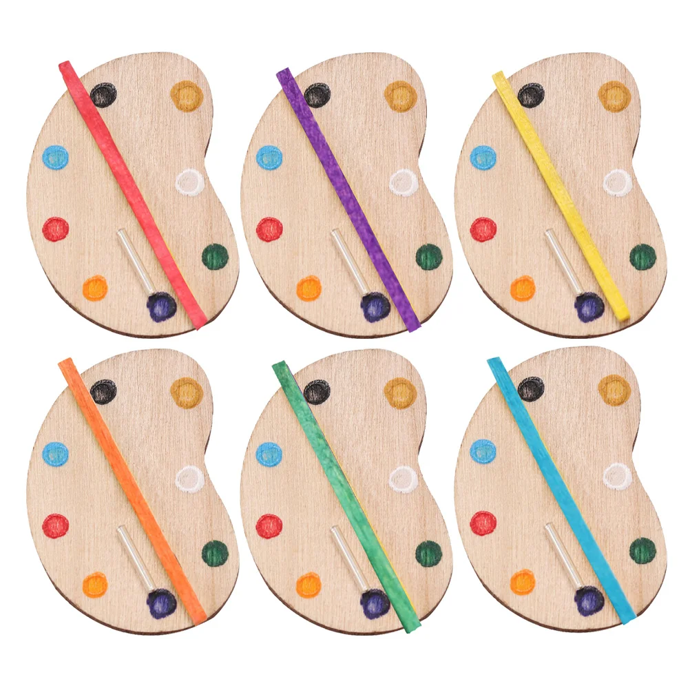 6 PCS Wood Tools Holder Tray Toys Miniature Palette House Color Pallet Decoration Furniture Drawing Board Wooden Models Tray
6 PCS Wood Tools Holder Tray Toys Miniature Palette House Color Pallet Decoration Furniture Drawing Board Wooden Models Tray