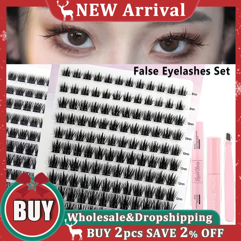 Grafting Segmented Lashes Extension Glue Bond And Seal Tweezers Kit Single Clusters Thick False Eyelashes Makeup For Women
Grafting Segmented Lashes Extension Glue Bond And Seal Tweezers Kit Single Clusters Thick False Eyelashes Makeup For Women