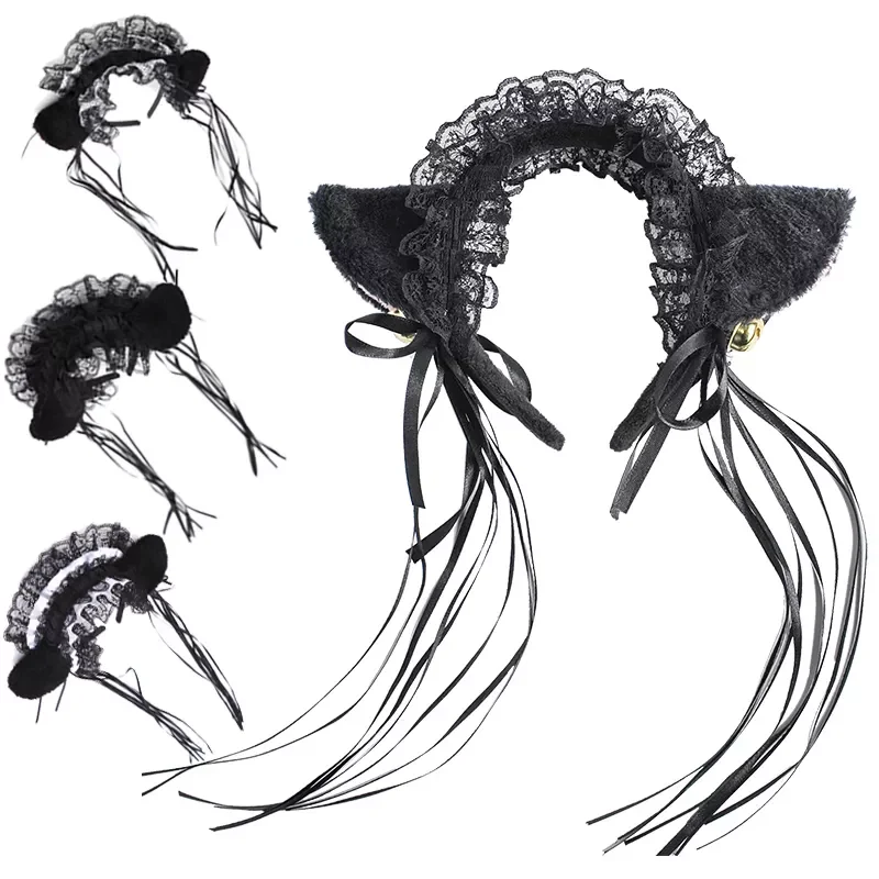 Lolita Lace Bow Ribbon Headband Hairbands For Women Girl's Cat Ears Tassels Hair Hoop Head Hoops Headbands
Lolita Lace Bow Ribbon Headband Hairbands For Women Girl's Cat Ears Tassels Hair Hoop Head Hoops Headbands