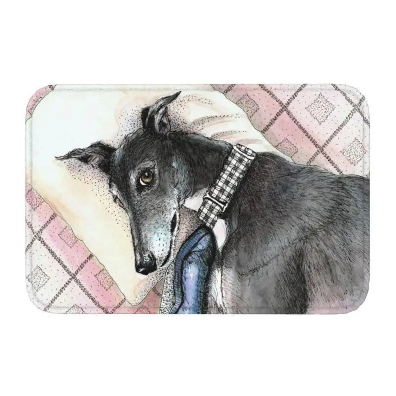 Greyhound Doormat Mat Anti-Slip Whippet Sighthound Dog Bathroom Kitchen Rug Carpet 40*60cm Toilet Living Room Entrance Footpad 
Greyhound Doormat Mat Anti-Slip Whippet Sighthound Dog Bathroom Kitchen Rug Carpet 40*60cm Toilet Living Room Entrance Footpad