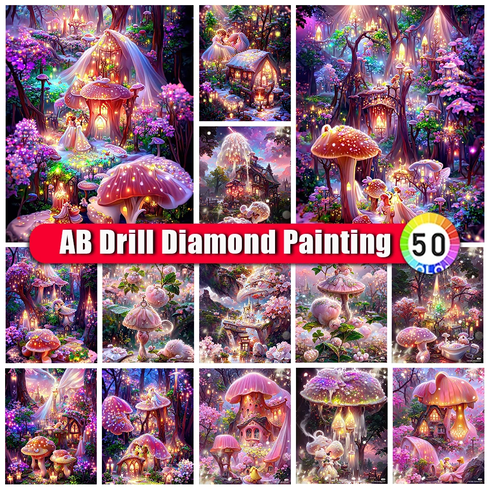 BinXue Dream Mushroom House AB Diamond Painting Scenery Flower Angel Butterfly Diamond Embroidery Handmade DIY Mosaic Home Decor
BinXue Dream Mushroom House AB Diamond Painting Scenery Flower Angel Butterfly Diamond Embroidery Handmade DIY Mosaic Home Decor