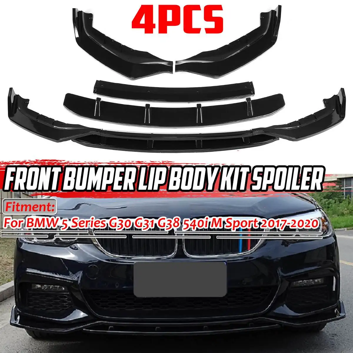 High Quality Car Front Bumper Splitter Lip Spoiler Diffuser Guard Body Kit For BMW 5 Series G30 G31 G38 540i M Sport 2017-2020
High Quality Car Front Bumper Splitter Lip Spoiler Diffuser Guard Body Kit For BMW 5 Series G30 G31 G38 540i M Sport 2017-2020