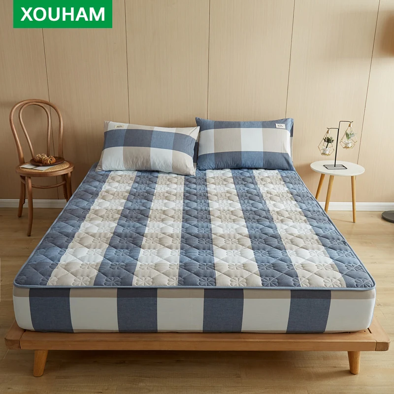 XOUHAM Bedding 100% Cotton Quilting Fitted Sheet 21 Color Queen Elastic Band Bedspread Mattress Cover Dust and Not Easily Fading
XOUHAM Bedding 100% Cotton Quilting Fitted Sheet 21 Color Queen Elastic Band Bedspread Mattress Cover Dust and Not Easily Fading