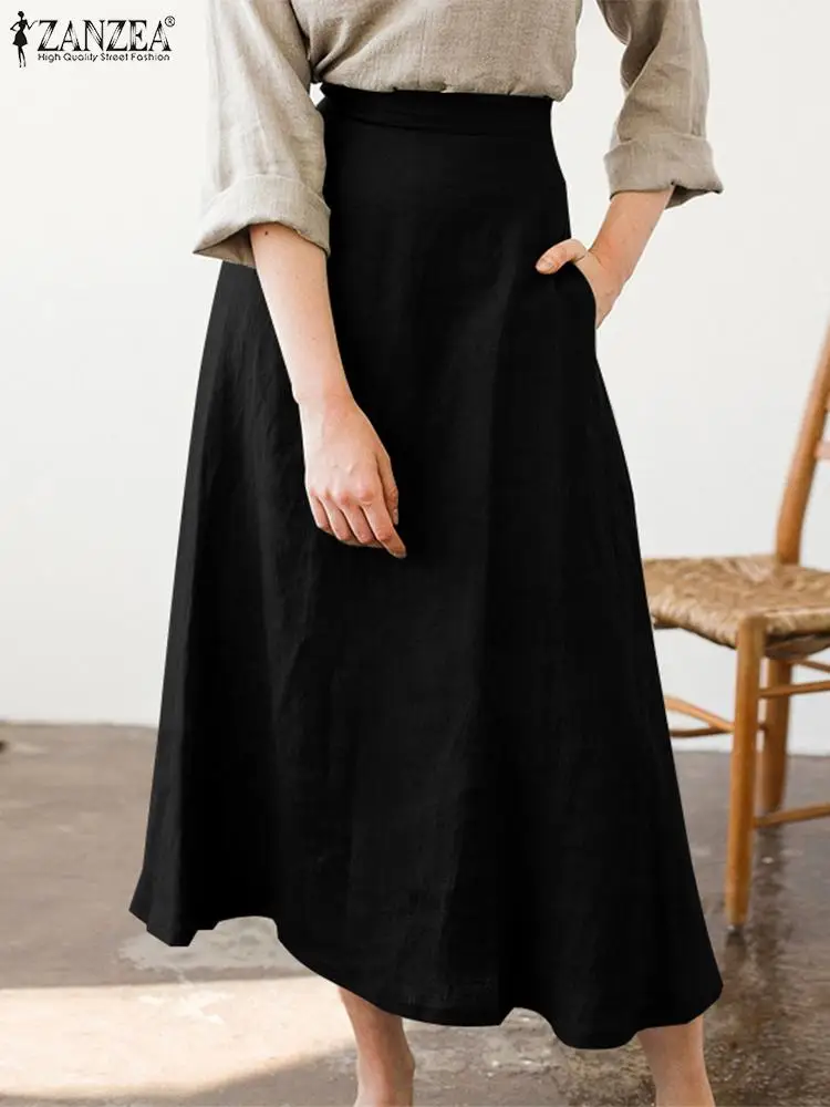 Женская Офисная Юбка-миди ZANZEA 2022, элегантные однотонные юбки а-силуэта, повседневная Вечерние чная юбка с высокой талией
Женская Офисная Юбка-миди ZANZEA 2022, элегантные однотонные юбки а-силуэта, повседневная Вечерние чная юбка с высокой талией