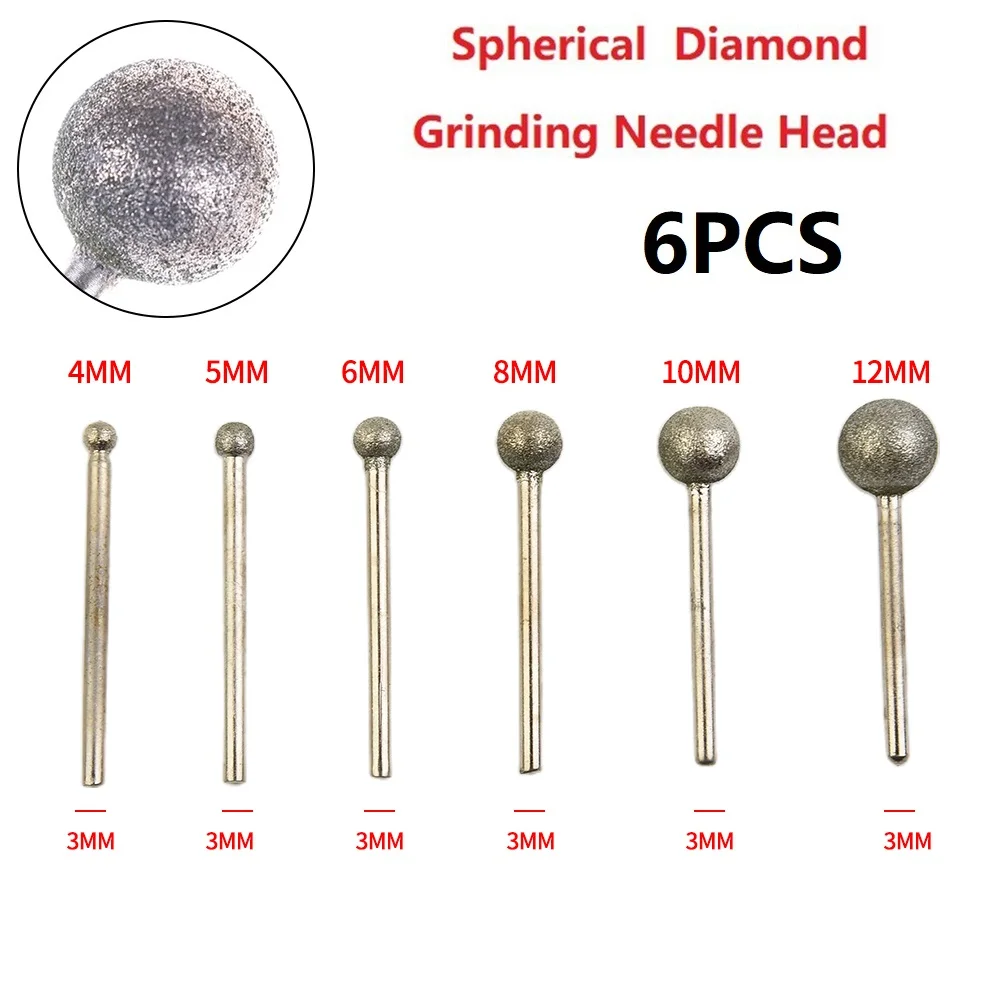 Useful New Practical Durable Diamond Round Ball Burr Grinding Needle Head Kit Pack Tool 4-12mm 4/5/6/8/10/12mm
Useful New Practical Durable Diamond Round Ball Burr Grinding Needle Head Kit Pack Tool 4-12mm 4/5/6/8/10/12mm