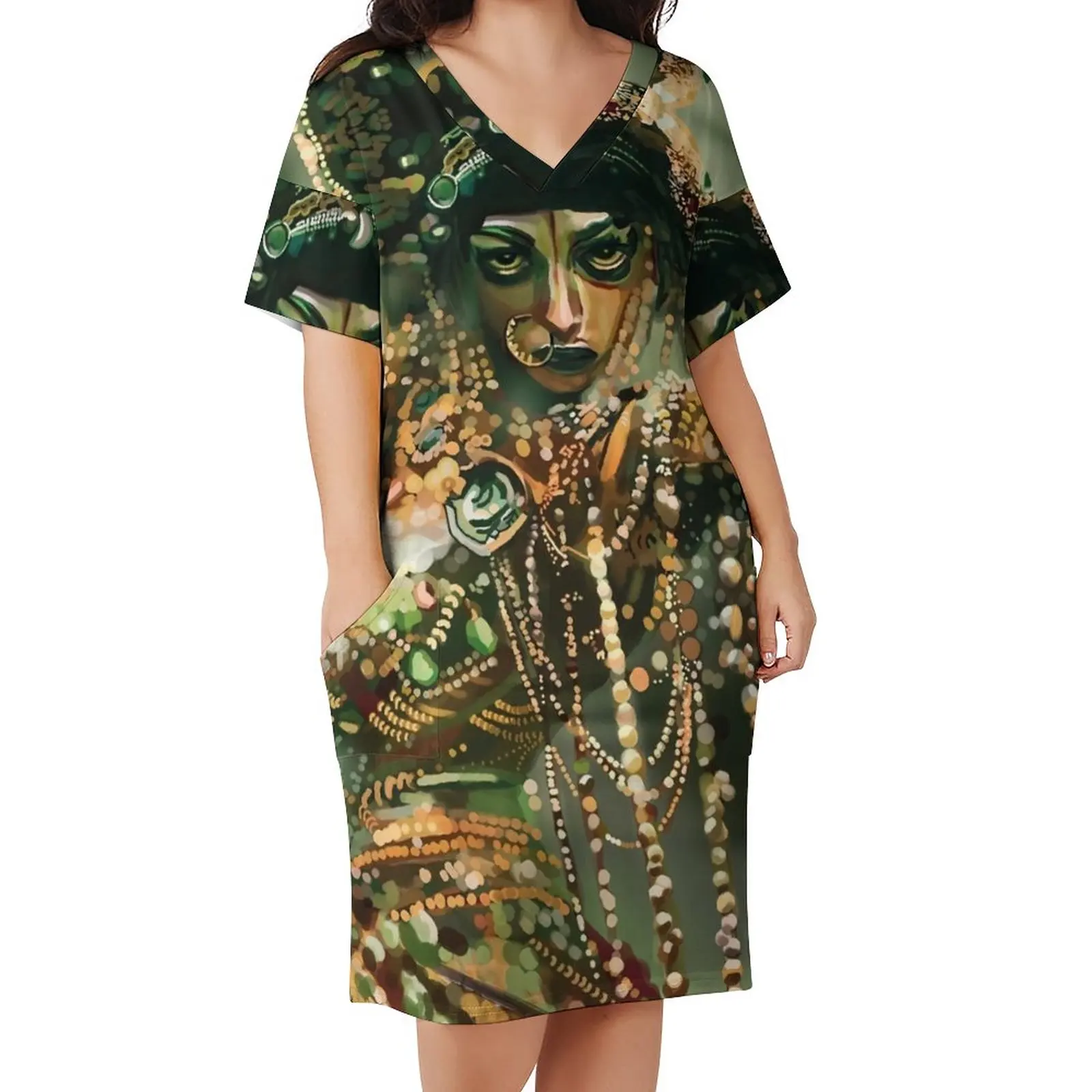 Jibaro Oil Paint Dress V Neck Love Death Robots Elegant Dresses Womens Korean Fashion Custom Casual Dress With Pockets Plus Size
Jibaro Oil Paint Dress V Neck Love Death Robots Elegant Dresses Womens Korean Fashion Custom Casual Dress With Pockets Plus Size