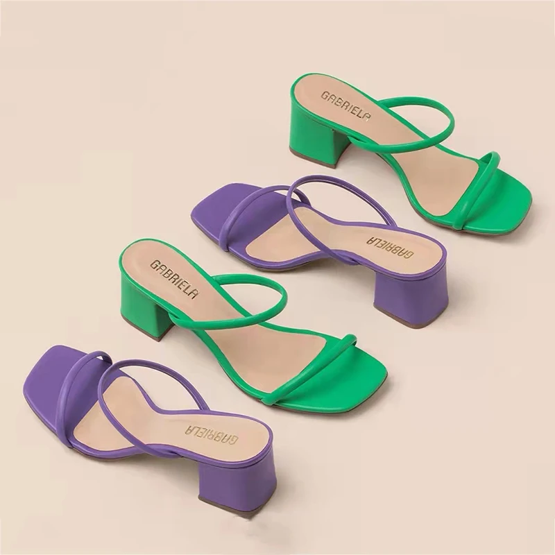 Women Slippers Candy Color High-heeled Plus Size Sandals New Fashion Sexy Commuter Outside Wear Women Shoes Banquet Dress Heels
Women Slippers Candy Color High-heeled Plus Size Sandals New Fashion Sexy Commuter Outside Wear Women Shoes Banquet Dress Heels