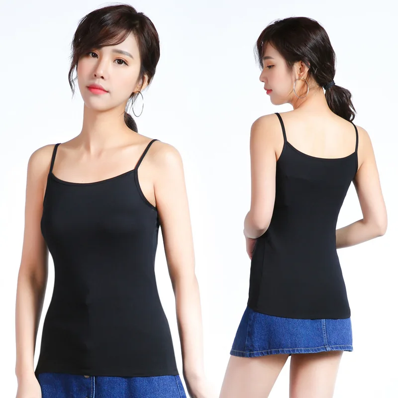 Fashion 2022 Women's Inner Belt Summer New Korean Sexy Versatile Modal Small Suspender Women's Bottom Tank Top Cropped Cami Top
Fashion 2022 Women's Inner Belt Summer New Korean Sexy Versatile Modal Small Suspender Women's Bottom Tank Top Cropped Cami Top