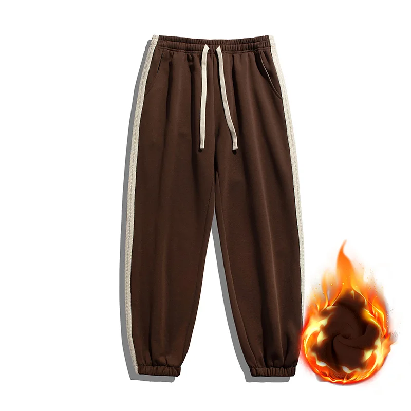 2023 New Autumn Winter Drawstring Sports Pants Thicken Jogging Men's Streetwear Casual Stripes Warm Fleece Sweatpants for Male
2023 New Autumn Winter Drawstring Sports Pants Thicken Jogging Men's Streetwear Casual Stripes Warm Fleece Sweatpants for Male