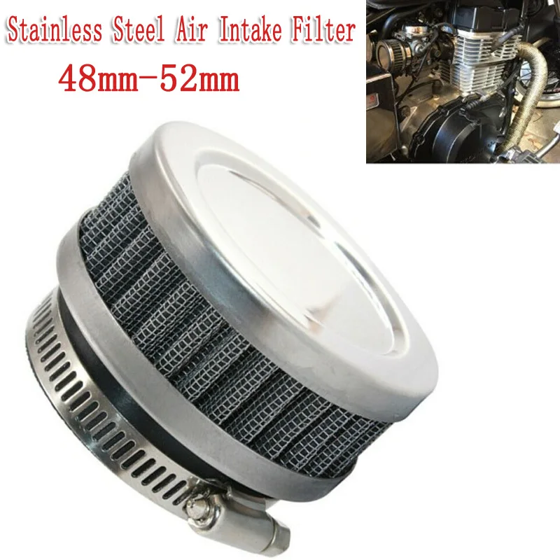 1PCS Motorcycle Scooter Stainless Steel Air Intake Filter 48mm-52mm Cleaner + Clamp (Straight 48mm-52mm)
1PCS Motorcycle Scooter Stainless Steel Air Intake Filter 48mm-52mm Cleaner + Clamp (Straight 48mm-52mm)