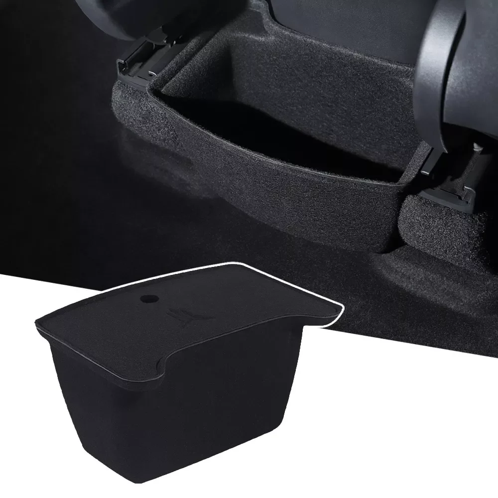 

For Tesla Model 3 Model Y Rear Center Console Organizer Tray Flocking For Tesla Model3 Storage Box ModelY Case Accessories