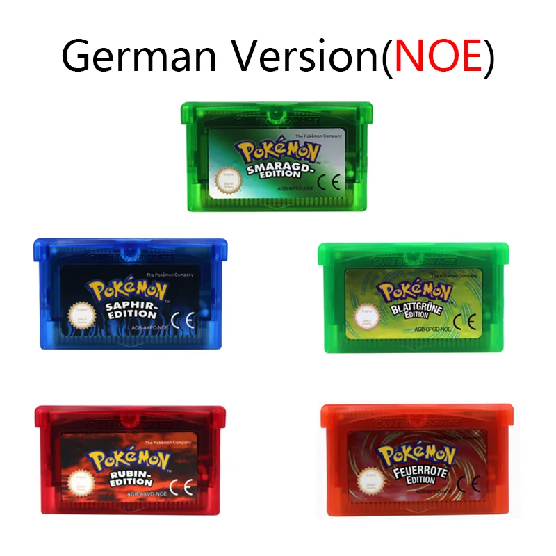 Pokemon DEU Version Game Boy Advance Memory Card GBC NDSL GBM GBA Video Game Cartridge 32-bit Console 5 Classic
Pokemon DEU Version Game Boy Advance Memory Card GBC NDSL GBM GBA Video Game Cartridge 32-bit Console 5 Classic