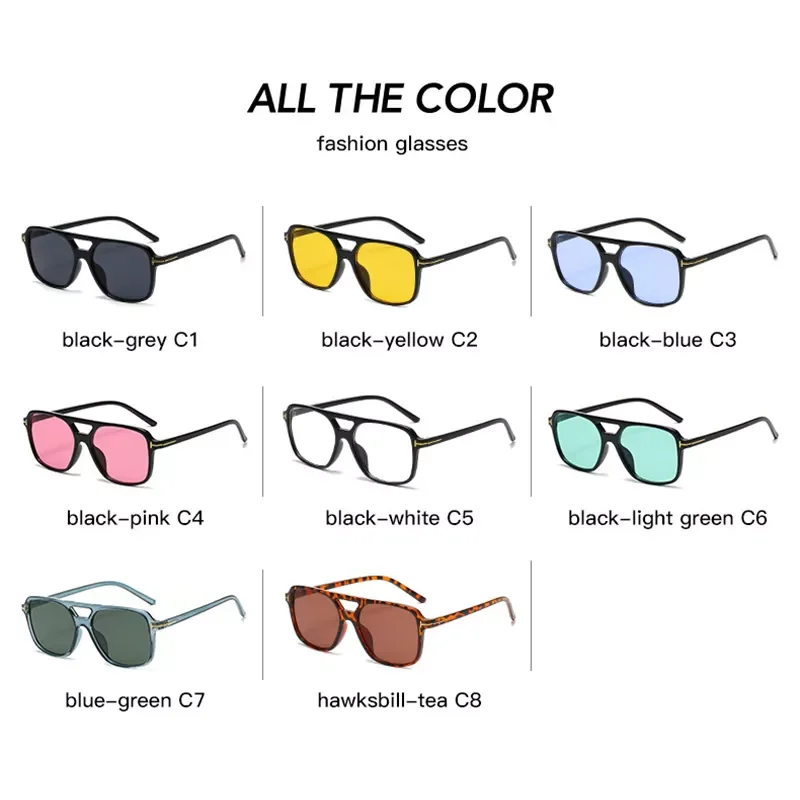 Trending products Square Sunglasses Women Men 2022 New Fashion Double Bridges Eyewear UV400 Popular ins Shades Sun Glasses oculo
Trending products Square Sunglasses Women Men 2022 New Fashion Double Bridges Eyewear UV400 Popular ins Shades Sun Glasses oculo