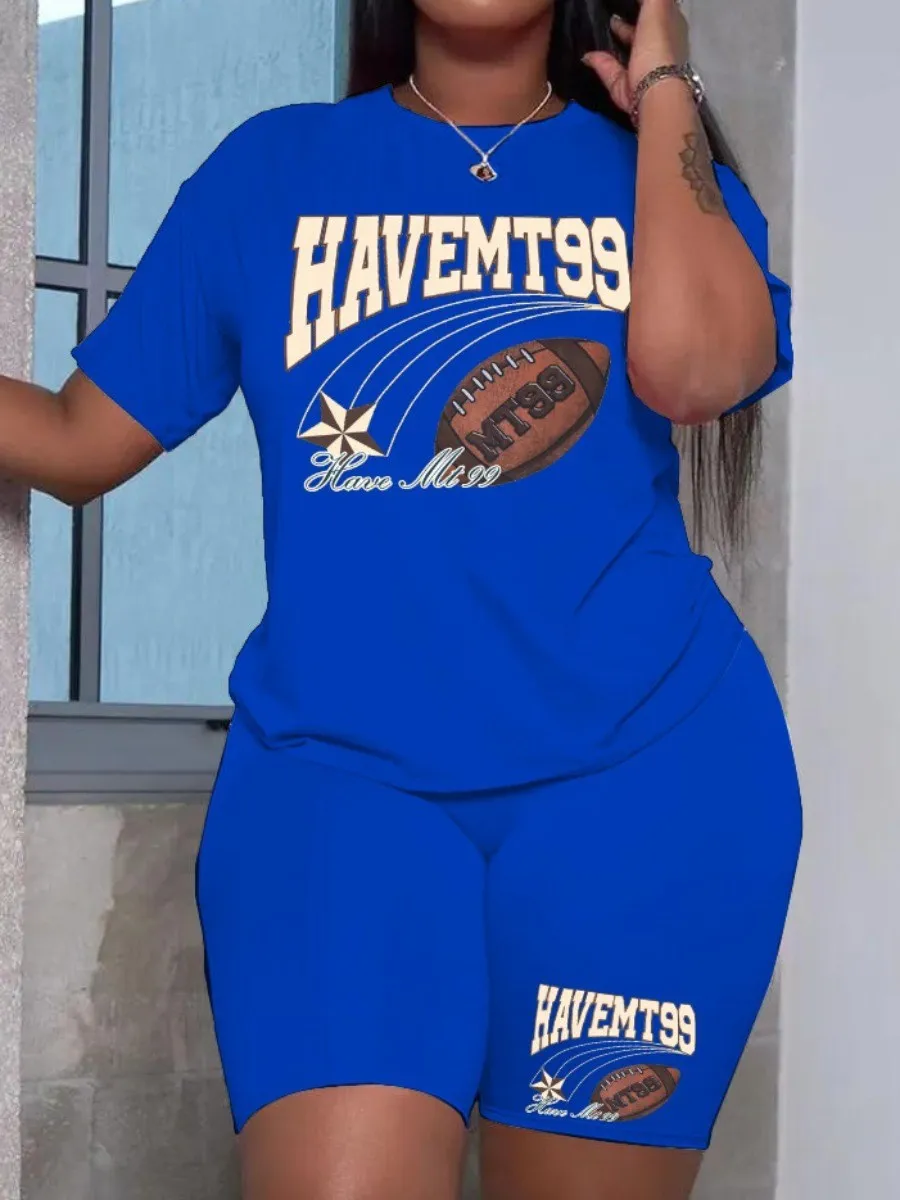 LW Plus Size Ball Letter Print Shorts Set Summer Women Casual T-Shirt Y2k Top Shorts Set Femme Short Sleeve Two Pieces Set
LW Plus Size Ball Letter Print Shorts Set Summer Women Casual T-Shirt Y2k Top Shorts Set Femme Short Sleeve Two Pieces Set